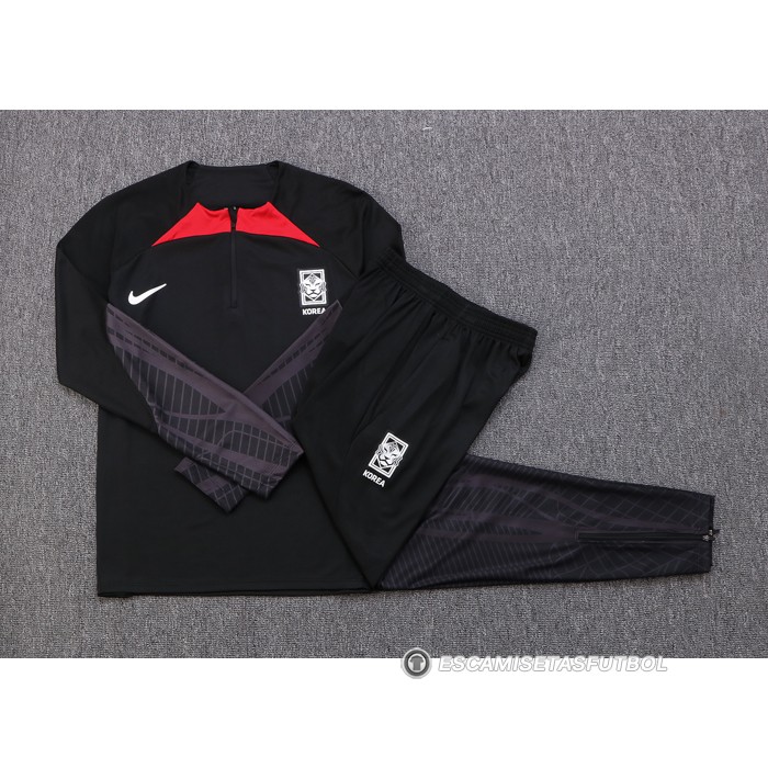 Chandal de Sudadera del Corea del Sur 2022-23 Negro
